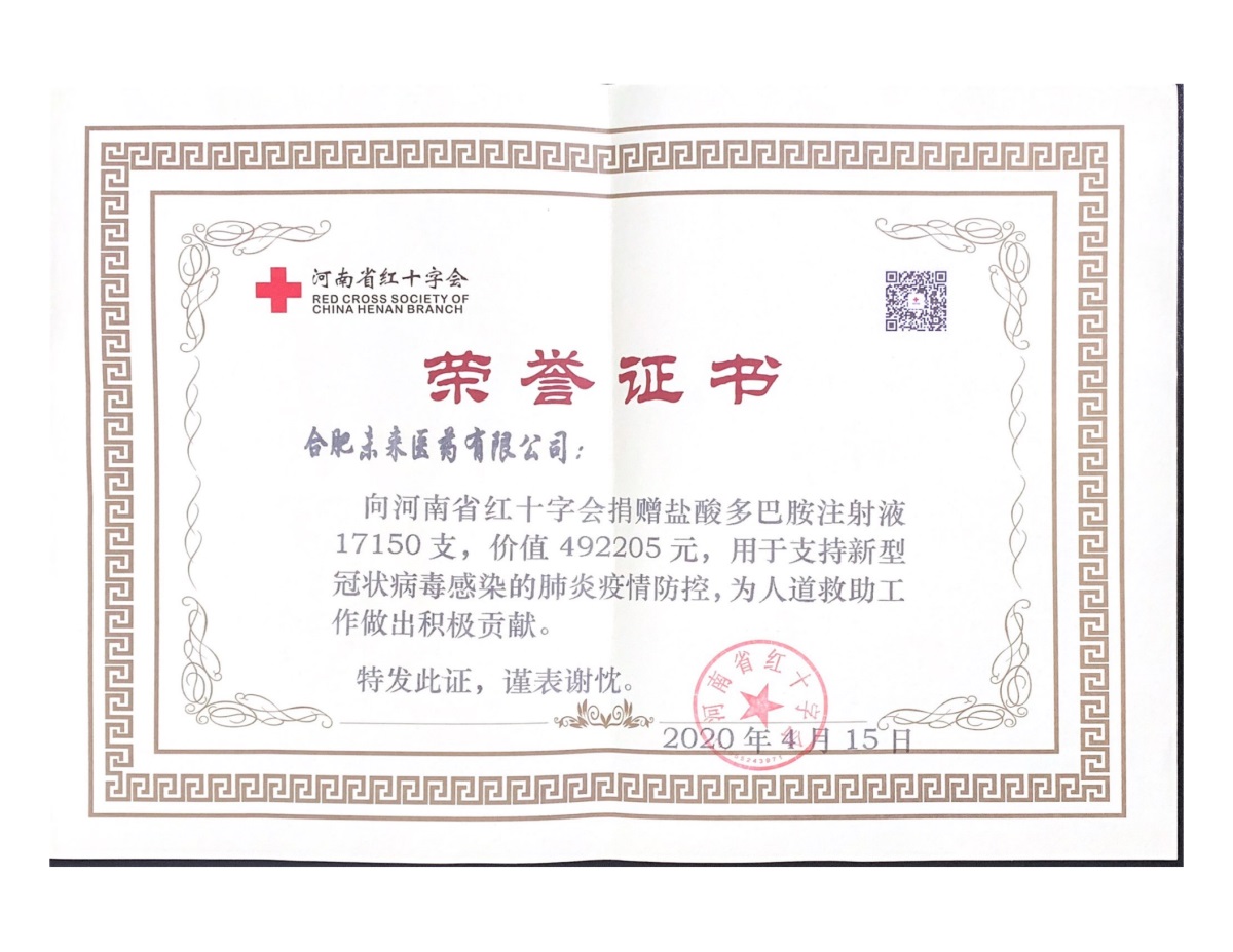 合肥安博官方在线入口捐赠证书（河南红十字）_00